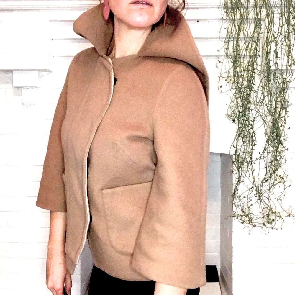 Wool/Angora 3/4 sleeve jacket